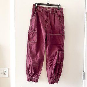 NEW Urban Outfitters BDG Maroon Jogger Jeans